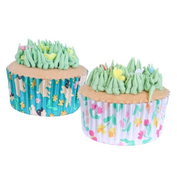 Cupcake Baking Cases - Spring Meadow
